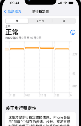 松山湖管委会iPhone手机维修如何在iPhone开启'步行稳定性通知'